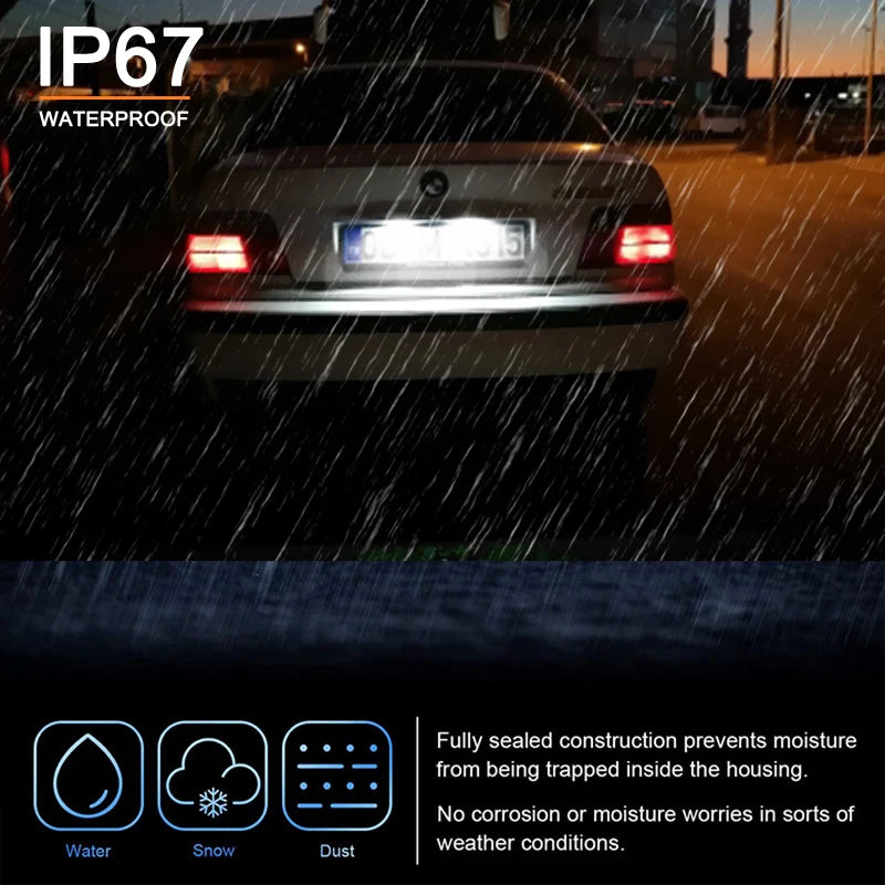 LED Licence Plate Light Assembly – BMW E36 3 Series & M3 1992–1998 | Canbus | IP67