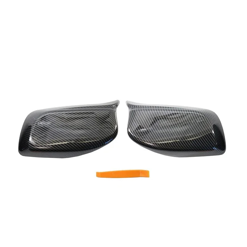 Wing Mirror Cover Caps – BMW E60 E61 E63 E64 5 Series 2003–2008 | Black & Carbon Look