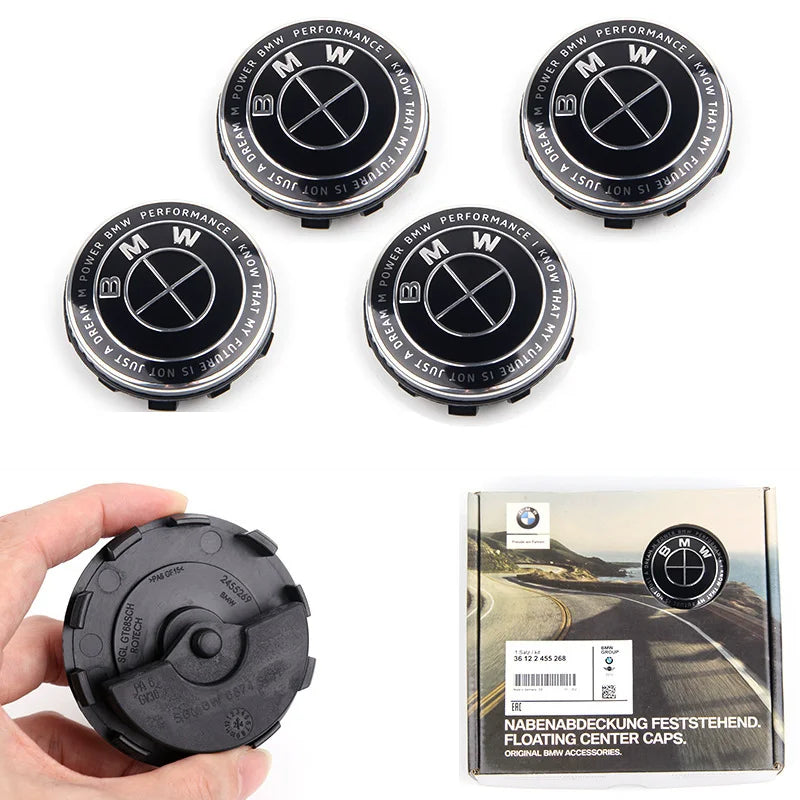 BMW Floating Wheel Centre Caps | 56mm & 68mm | 4-Piece Set | 8 Designs