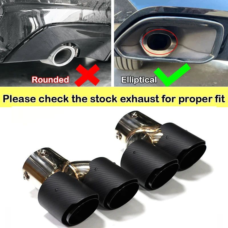 Bmw G20 G21 G22 G42 Quad Carbon Fibre Exhaust Tips – Direct Replacement