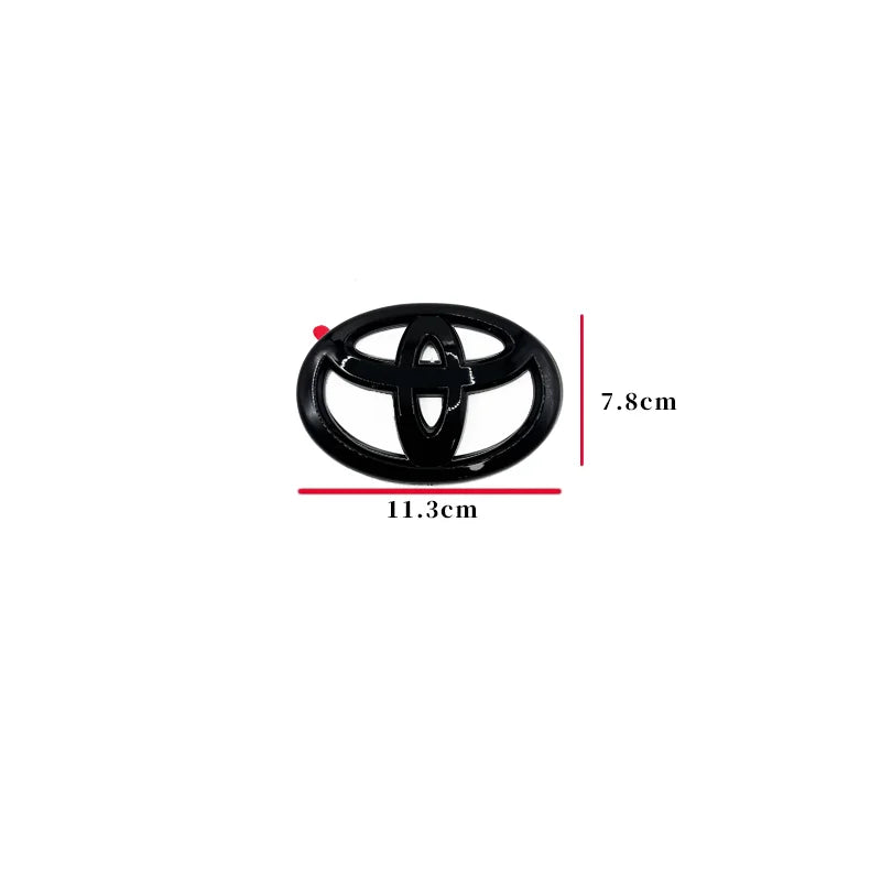 Toyota Emblem Gloss Black Overlay for Corolla 2019-2025 Sedan XSE SE LE