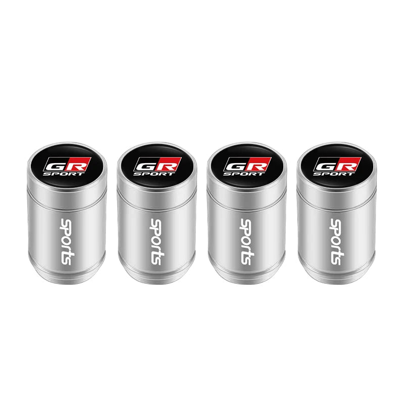 Toyota Tire Valve Caps and Key Chain for GR Corolla, Yaris, Aygo, Prius