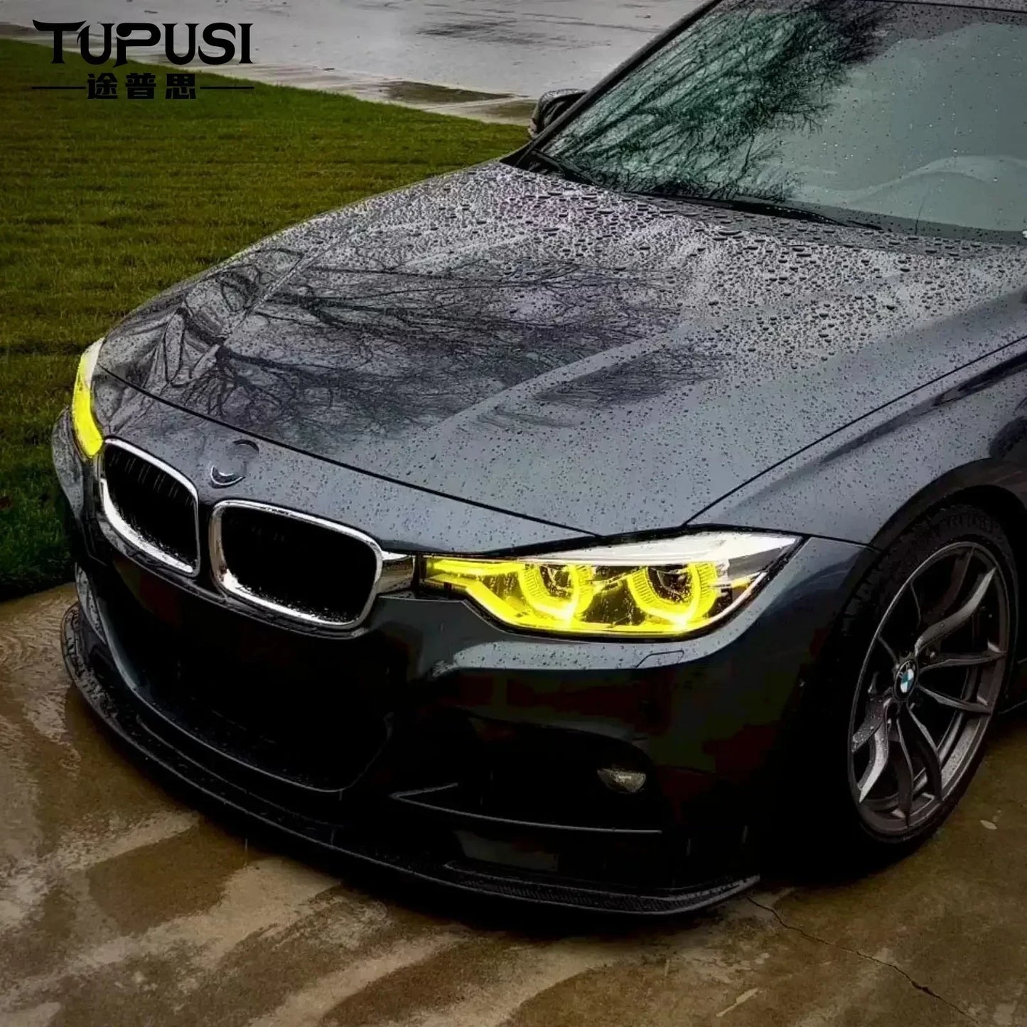 Yellow LED Angel Eyes DRL Upgrade – BMW 3 Series F30 F31 F35 LCI 2015–2019 | Plug & Play