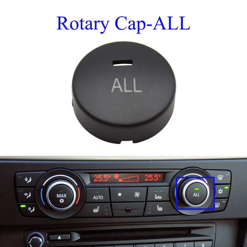 BMW E8x Series AC Vent Volume Rotary Knob Cover - Direct Fit Replacement