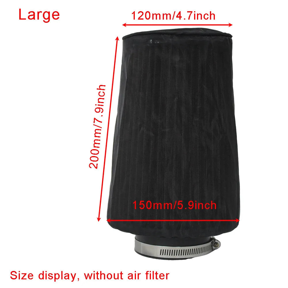 Universal Air Filter Cap Dustproof Waterproof Oilproof For High Flow Intake