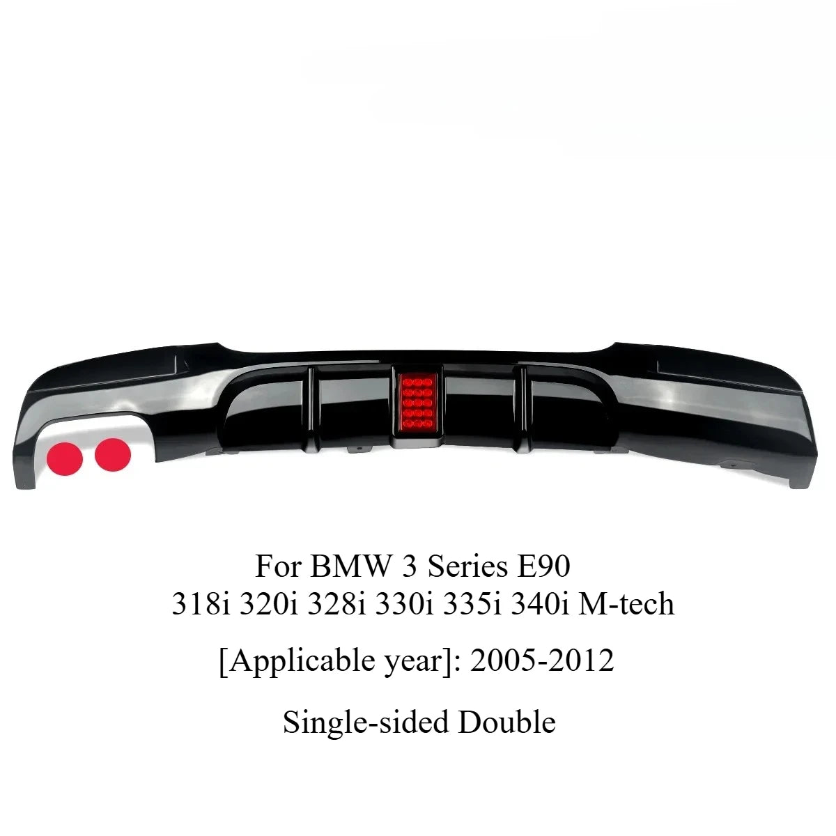 BMW Rear Diffuser Lip Spoiler for E90 E92 E93 3 Series 2005-2012