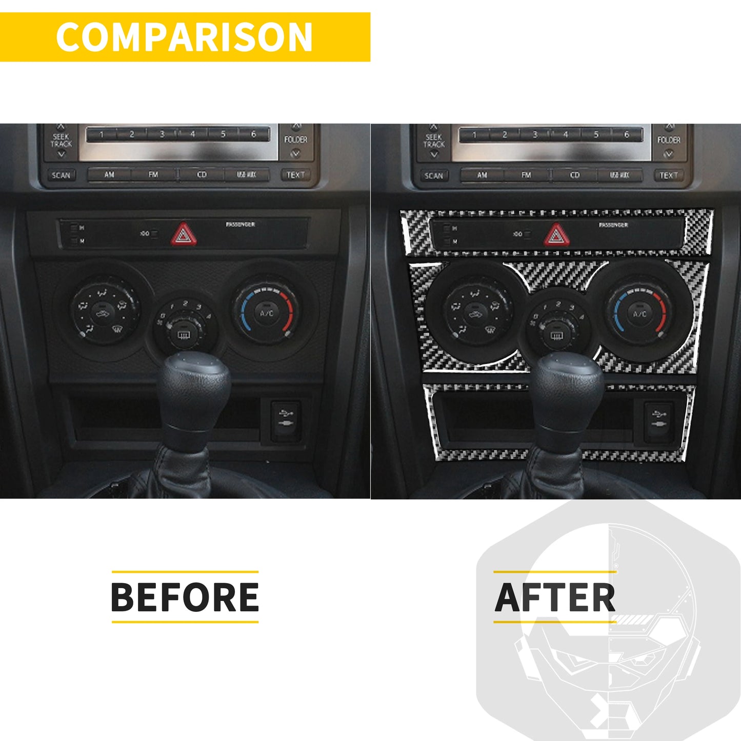 DDJCARBON Interior Carbon Fiber Panel Frame For BRZ ZC6 And 86 ZN6 2017-2019