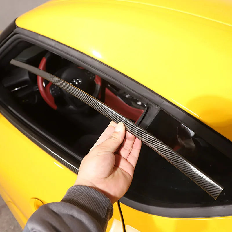 Toyota Window Trim Stickers Carbon Fiber Black for GR Supra A90 MK5 2019-2022