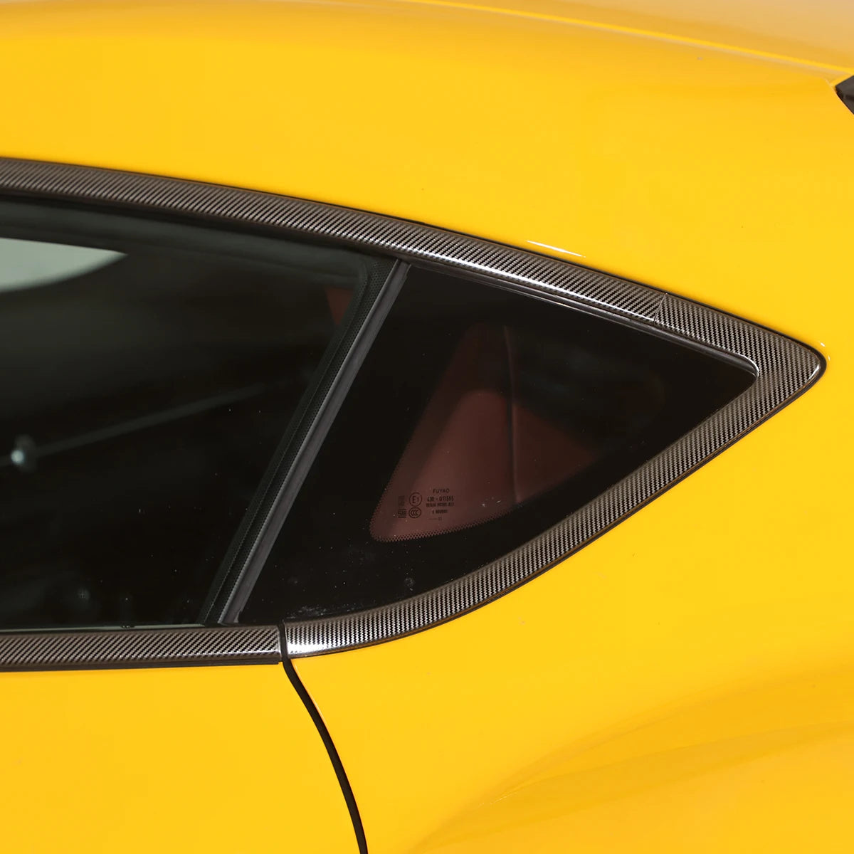 Toyota Window Trim Stickers Carbon Fiber Black for GR Supra A90 MK5 2019-2022