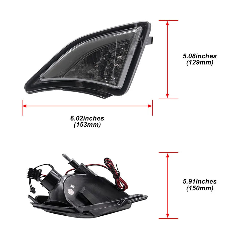 Toyota Smoked LED Corner Lamp Amber Turn Signal For ZN6 GT86 FR-S 2013-2016
