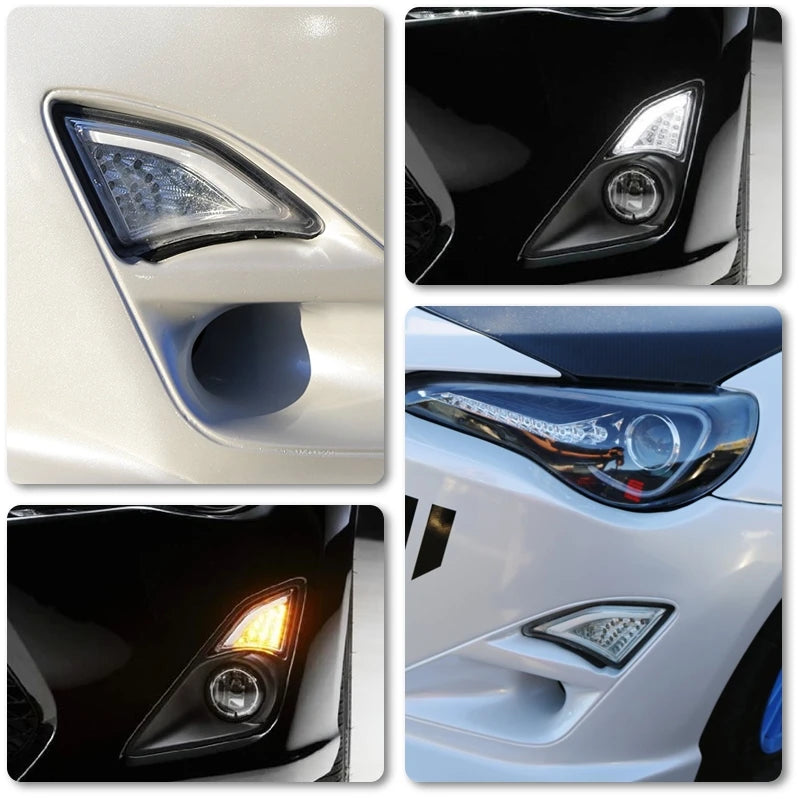 Toyota Smoked LED Corner Lamp Amber Turn Signal For ZN6 GT86 FR-S 2013-2016