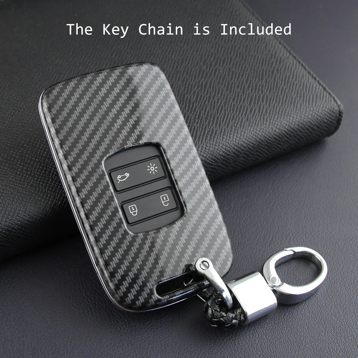 Renault Captur 5 Scenic Symbioz Key Fob Case – Carbon Fiber