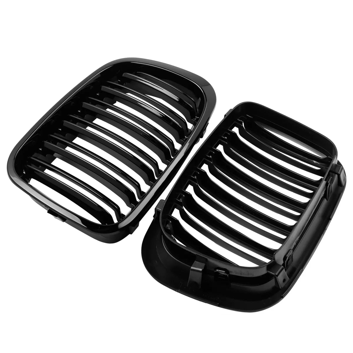 Gloss Black Front Kidney Grille – BMW E46 3 Series 1998–2001 | 2-Door & 4-Door