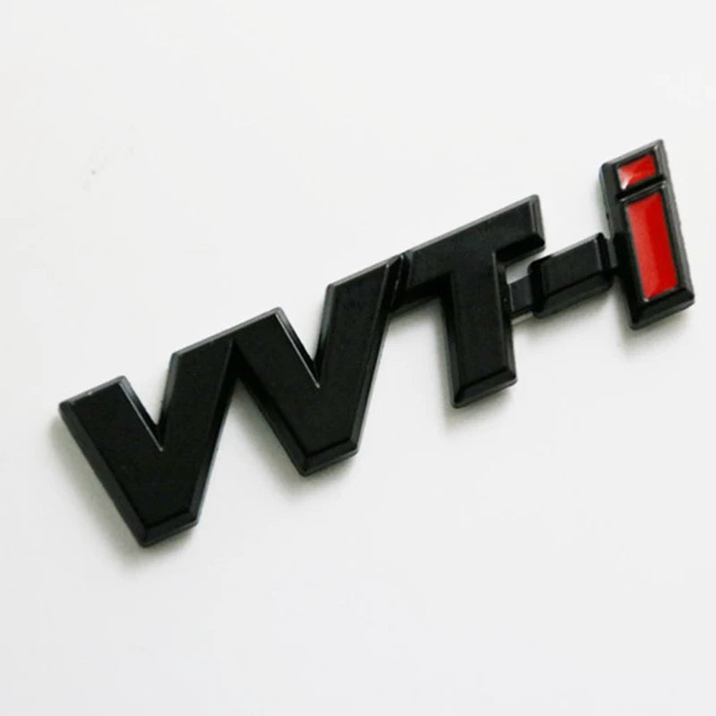 Toyota 3D Metal Black VVTi Emblem for Multiple Toyota Models