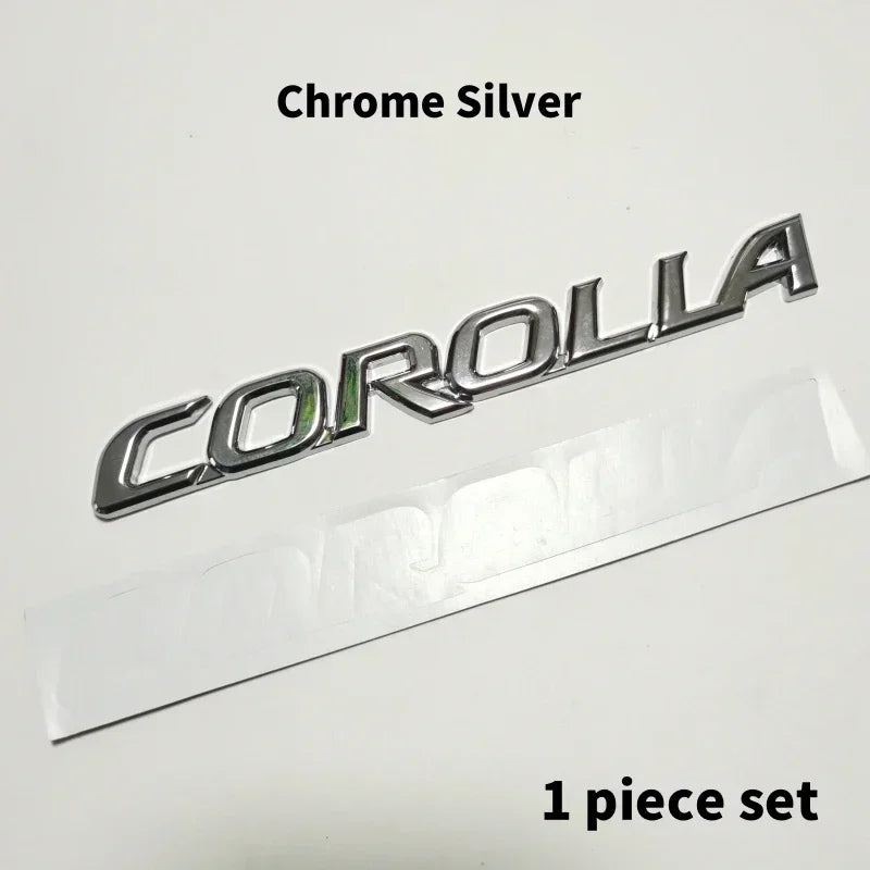 Toyota 3D Metal Emblem for Corolla Cross Rear Trunk