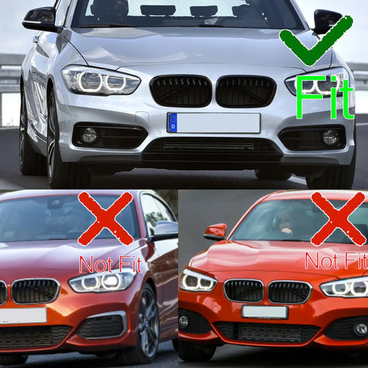 BMW 1 Series F20 F21 Fog Light Bumper Grilles - Durable Abs Construction