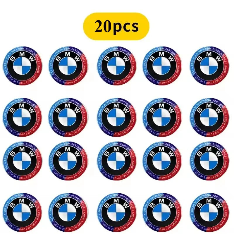 BMW Key Fob Emblem Sticker | 11mm & 14mm | M, Blue White, Kith & Anniversary | 2–20 Pack
