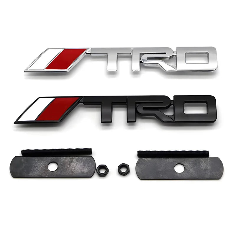Toyota TRD Emblem Front Grille and 3D Metal Rear Badge for Highlander 2015-2021