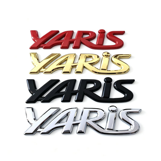 Toyota 3D Metal Tailgate Emblem Badge for Yaris, Camry, Corolla, 4Runner, Auris