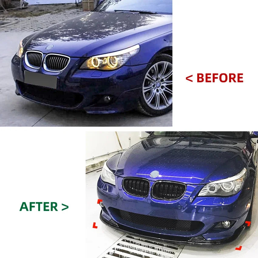 M Sport Front Bumper Lip Splitter – BMW E60 E61 5 Series 2005–2010