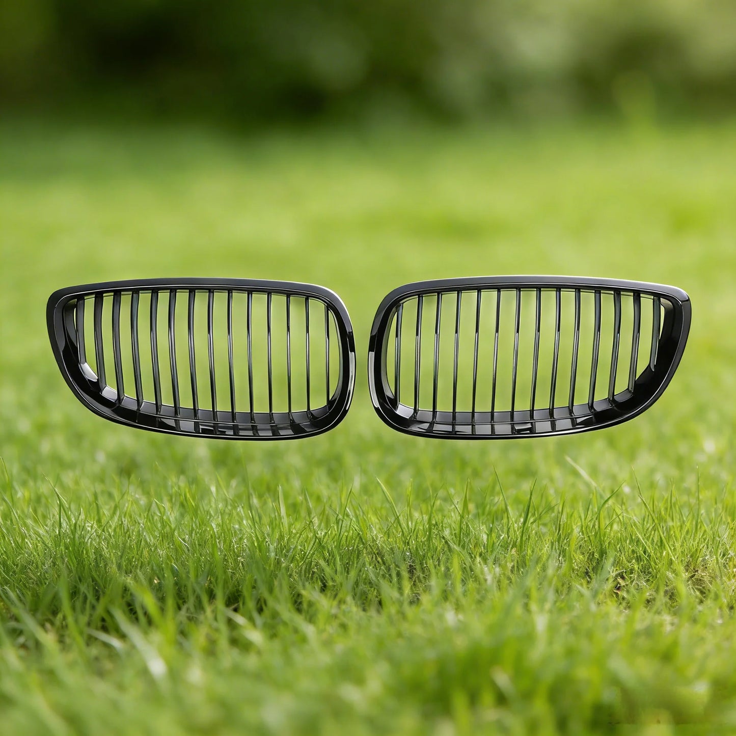 Single Line Front Kidney Grille Pair – BMW E92 E93 3 Series & M3 | Gloss & Matte Black