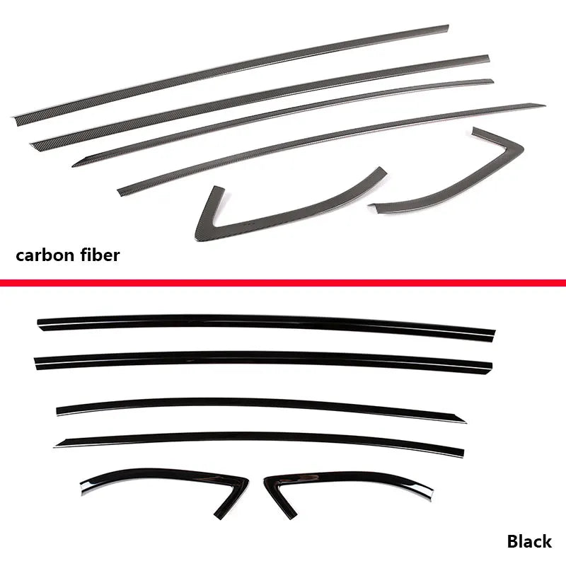 Toyota Window Trim Stickers Carbon Fiber Black for GR Supra A90 MK5 2019-2022