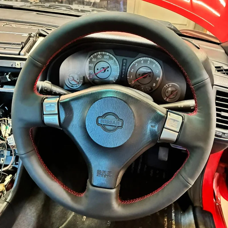 Leather Steering Wheel Cover – Nissan Silvia/ 200sx S15 & Skyline R34