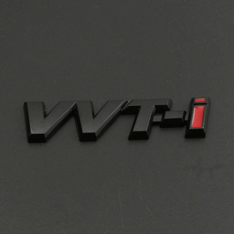 Toyota 3D Metal Black VVTi Emblem for Multiple Toyota Models