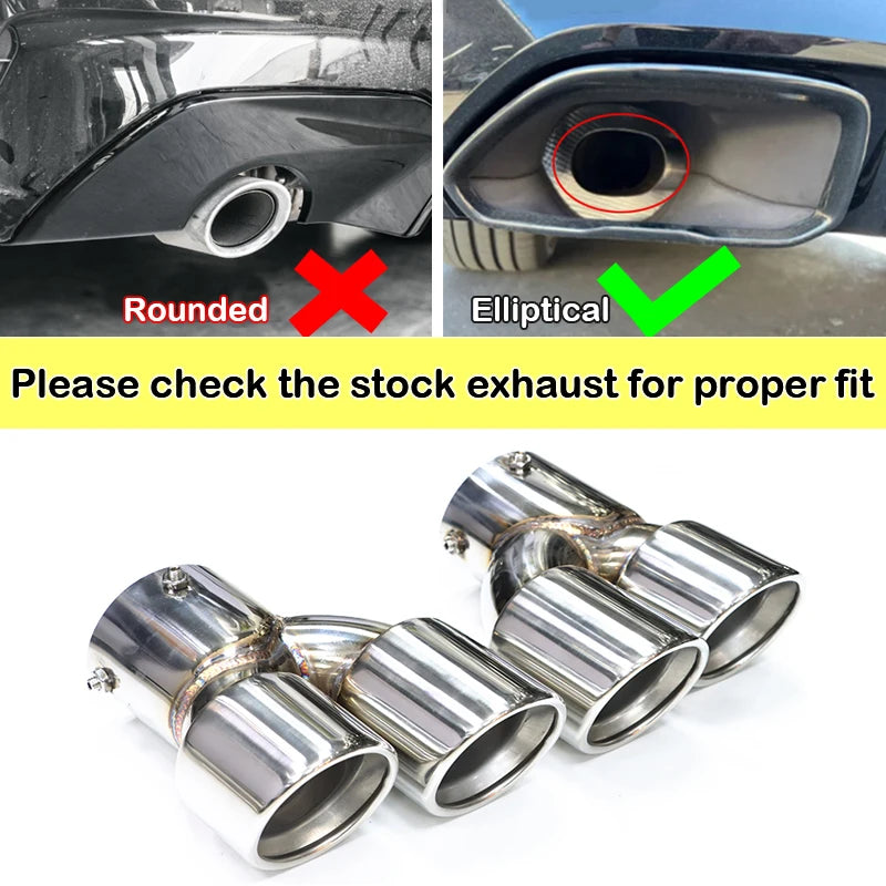 Bmw G20 G21 G22 G42 Quad Carbon Fibre Exhaust Tips – Direct Replacement