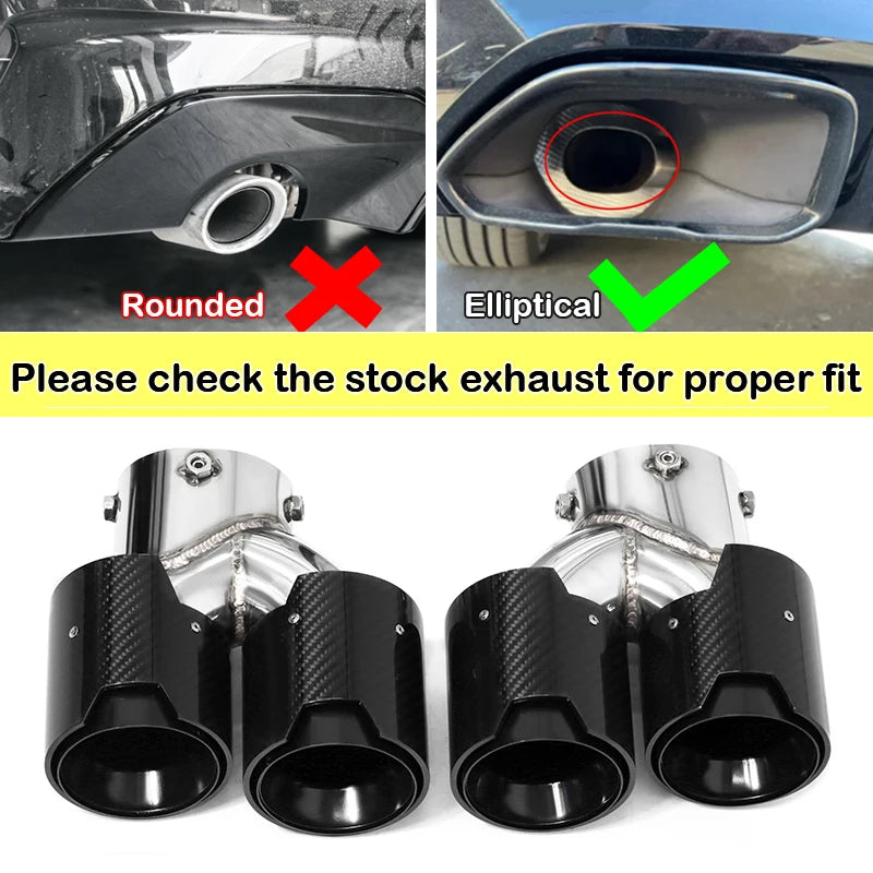 Bmw G20 G21 G22 G42 Quad Carbon Fibre Exhaust Tips – Direct Replacement