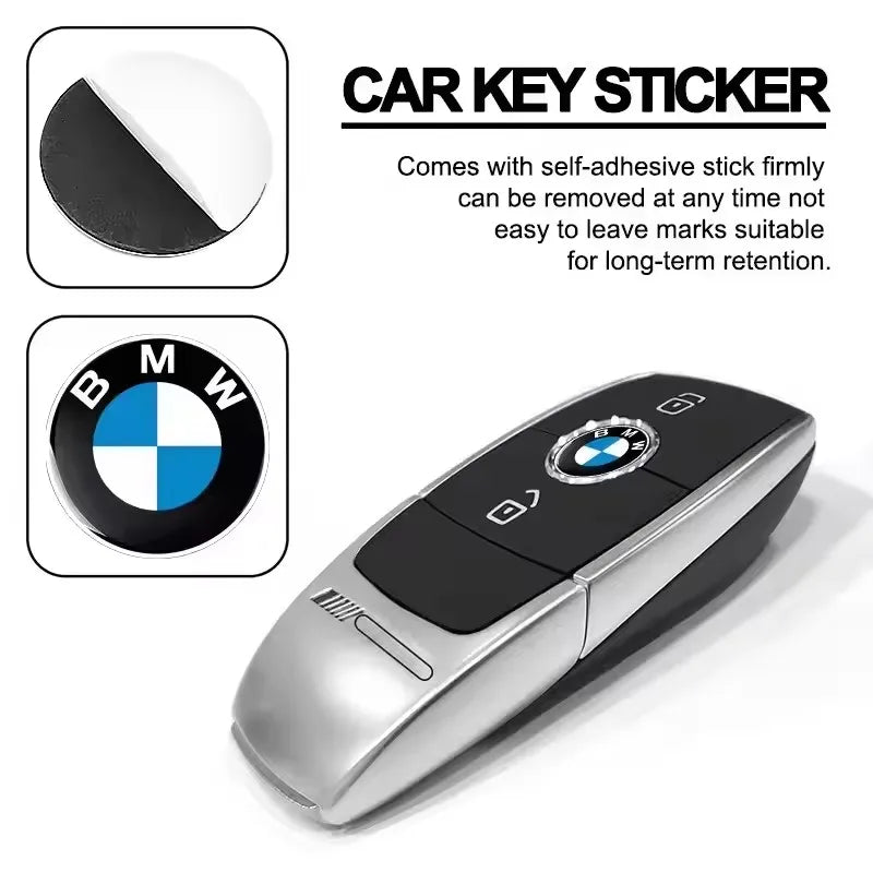 BMW Key Fob Emblem Sticker | 11mm & 14mm | M, Blue White, Kith & Anniversary | 2–20 Pack