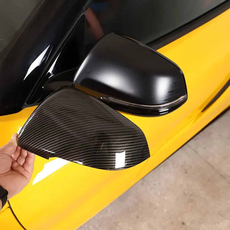 Toyota Glossy Carbon Fiber Mirror Cover For GR Supra A90 MK5 2019-2025