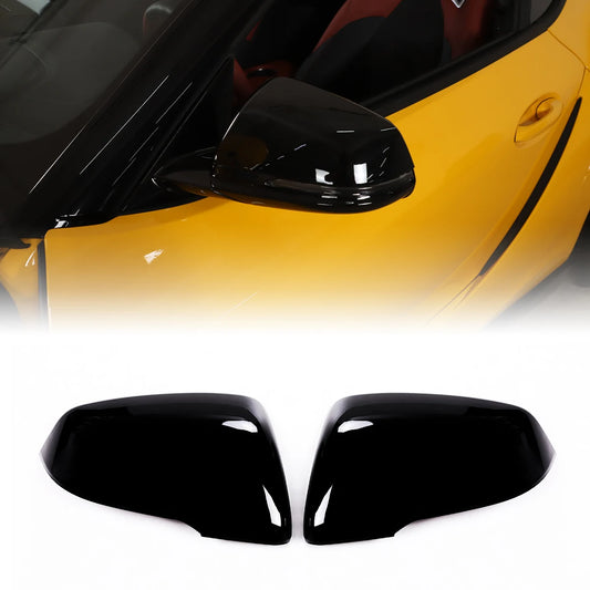 Toyota Glossy Carbon Fiber Mirror Cover For GR Supra A90 MK5 2019-2025