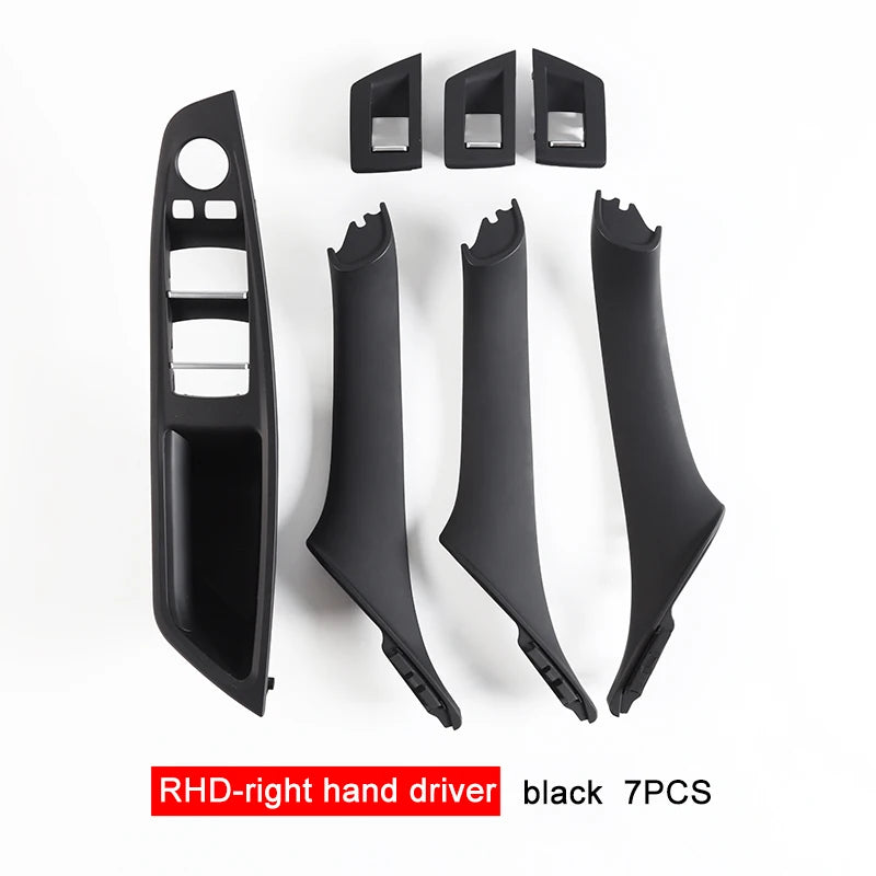 Inner Door Handle Panel Pull Trim Set – BMW 5 Series F10 F11 F18 2010–2017 | 7 Piece | LHD & RHD