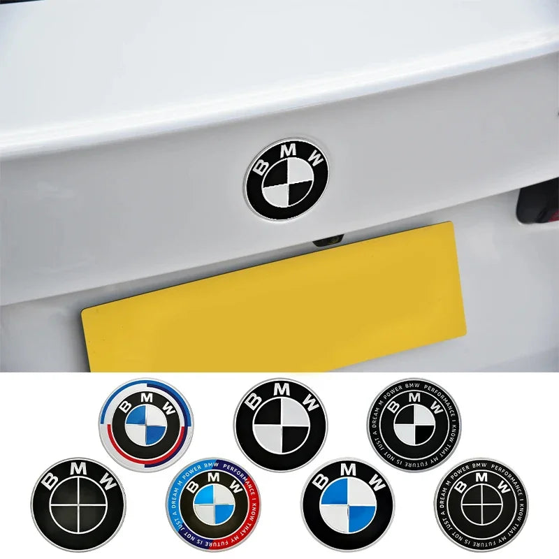 BMW Bonnet Emblem – 82mm Diameter With 2-Or-3-Hole Fixing