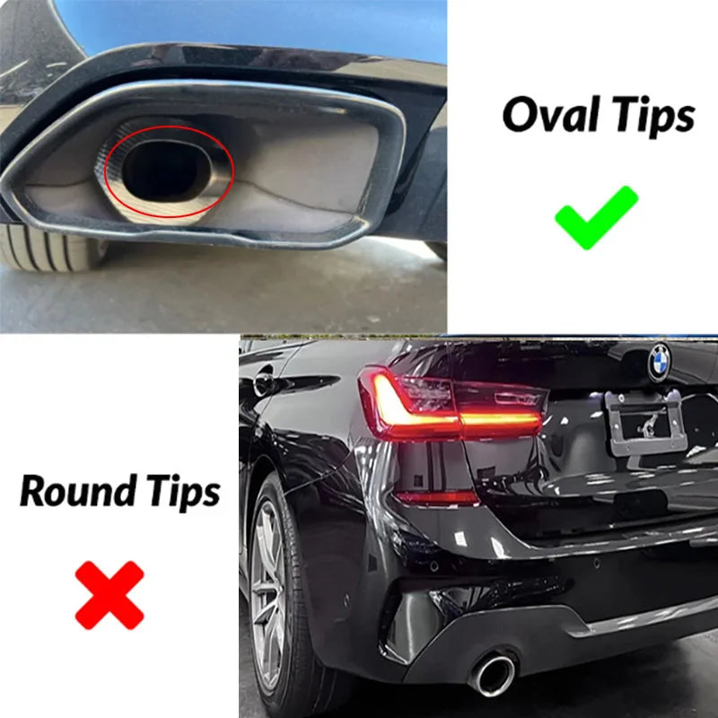 Bmw G20 G21 G22 G42 Quad Carbon Fibre Exhaust Tips – Direct Replacement