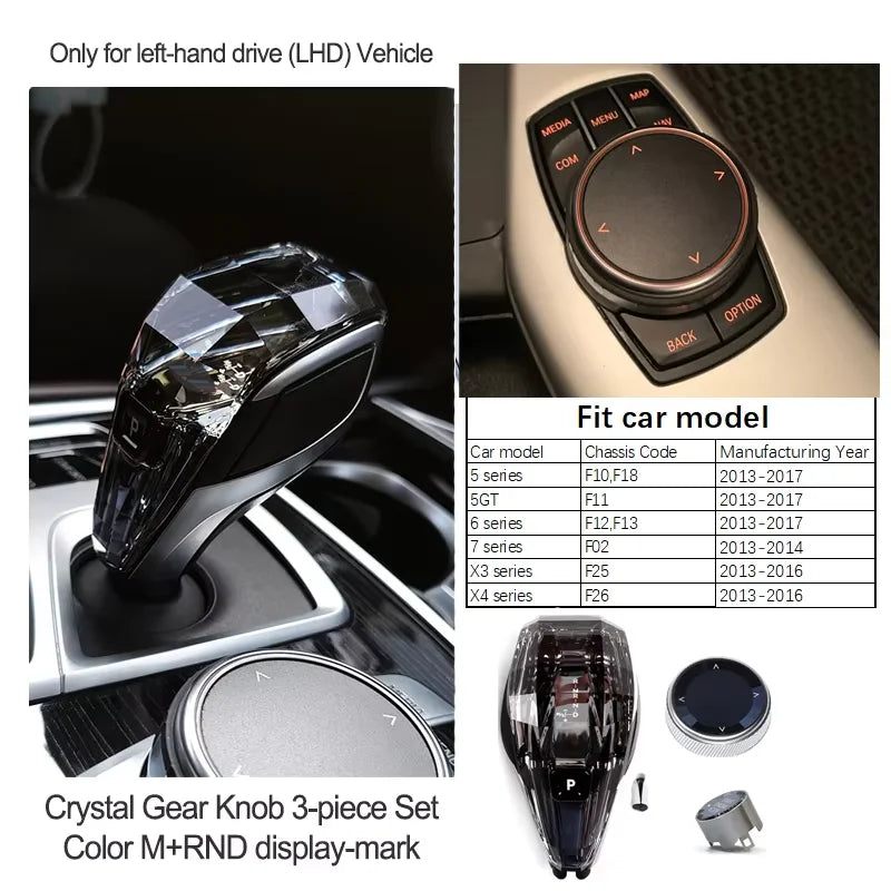 Luxury Crystal Gear Shift Knob – Premium Abs Construction