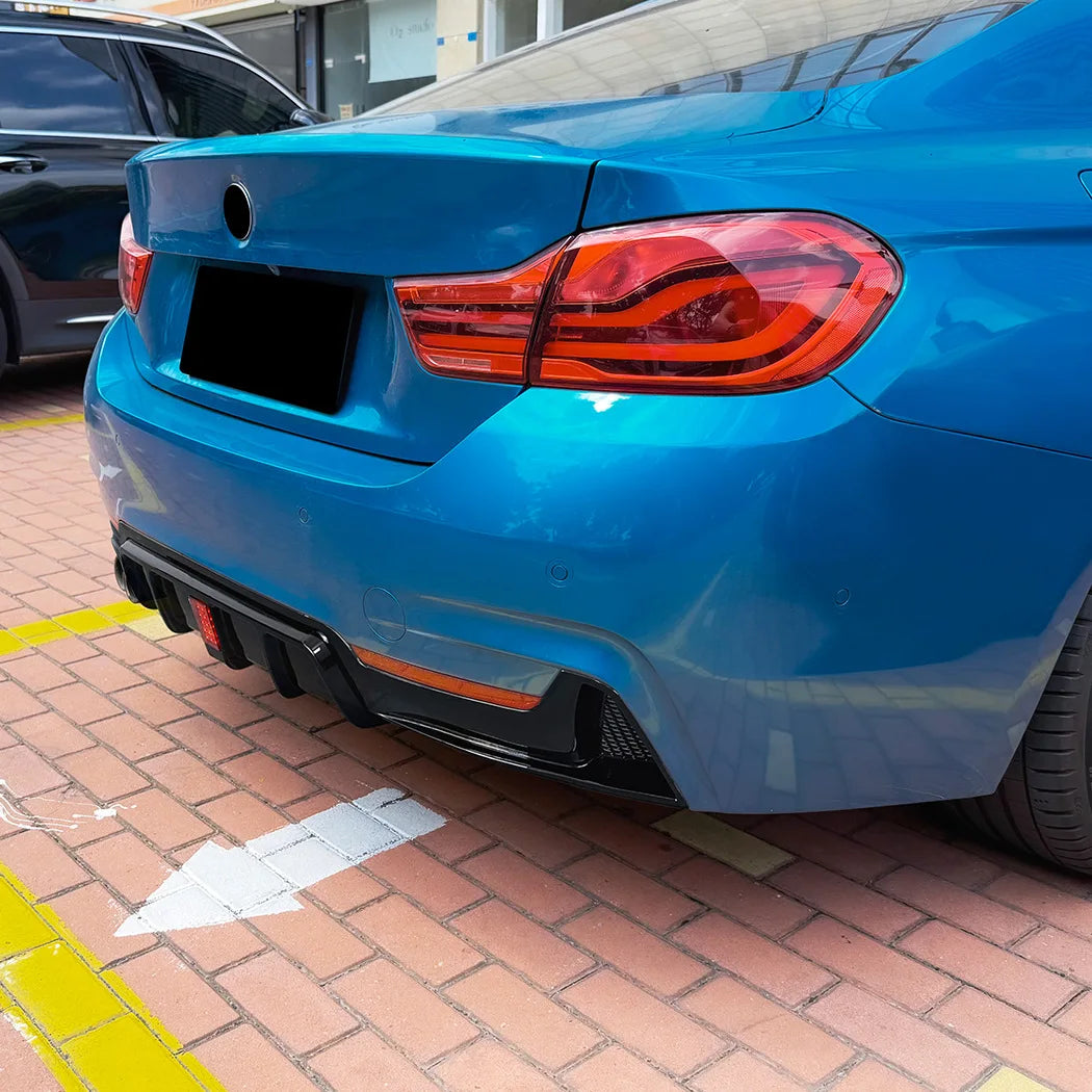 BMW 4 Series F32 F33 F36 Rear Bumper Lip Diffuser - M Sport
