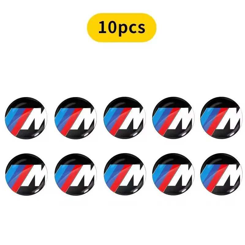 BMW Key Fob Emblem Sticker | 11mm & 14mm | M, Blue White, Kith & Anniversary | 2–20 Pack