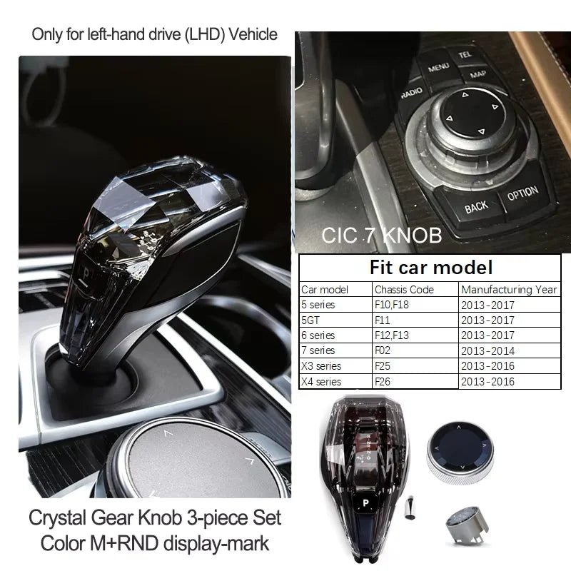 Luxury Crystal Gear Shift Knob – Premium Abs Construction
