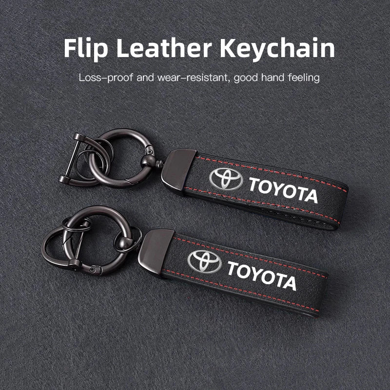 Toyota Tire Valve Caps and Key Chain for GR Corolla, Yaris, Aygo, Prius