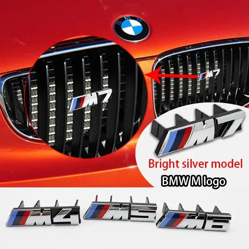 BMW E36 E46 E90 F10 Front Grille Emblem Sticker – 3D ABS Glossy M Badge