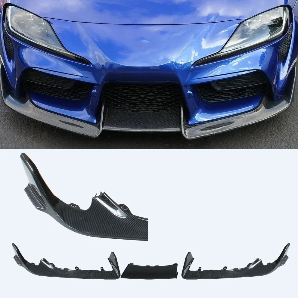 Toyota Supra Front Bumper Lip Diffuser Abs 3Pcs A90 A91 MK5 2020 2026