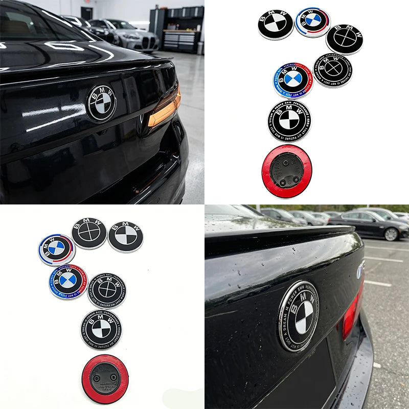 BMW Bonnet Emblem – 82mm Diameter With 2-Or-3-Hole Fixing