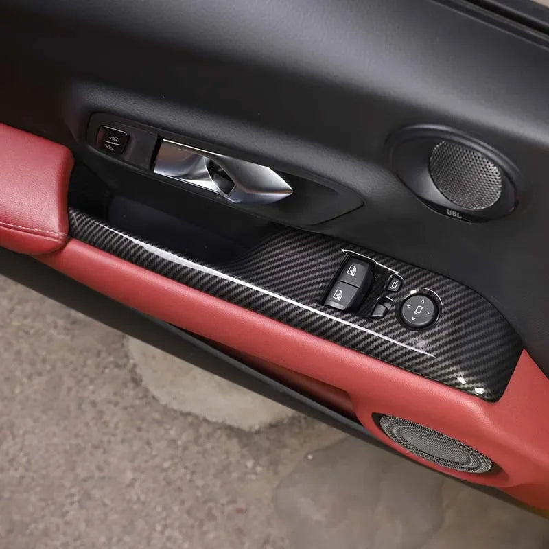 Toyota Window Glass Lift Switch Button Trim Frame For GR Supra MK5 A90 2019-2022