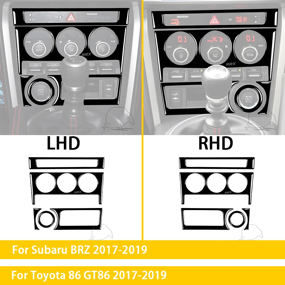 DDJCARBON Interior Carbon Fiber Panel Frame For BRZ ZC6 And 86 ZN6 2017-2019