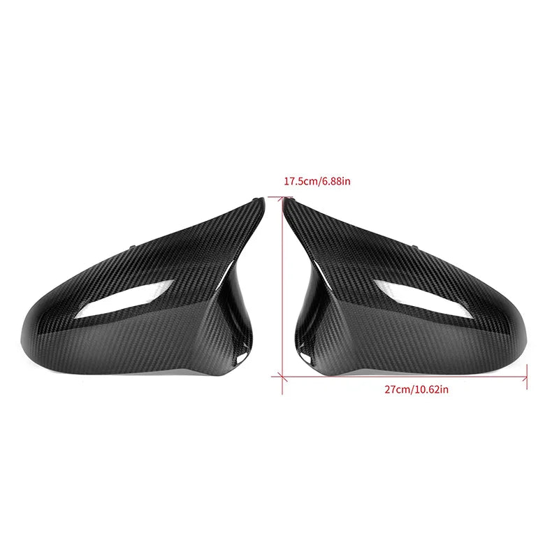 Real Dry Carbon Fibre OEM Wing Mirror Cover Caps – BMW M2C F87 | M3 F80 | M4 F82 F83 | LHD & RHD