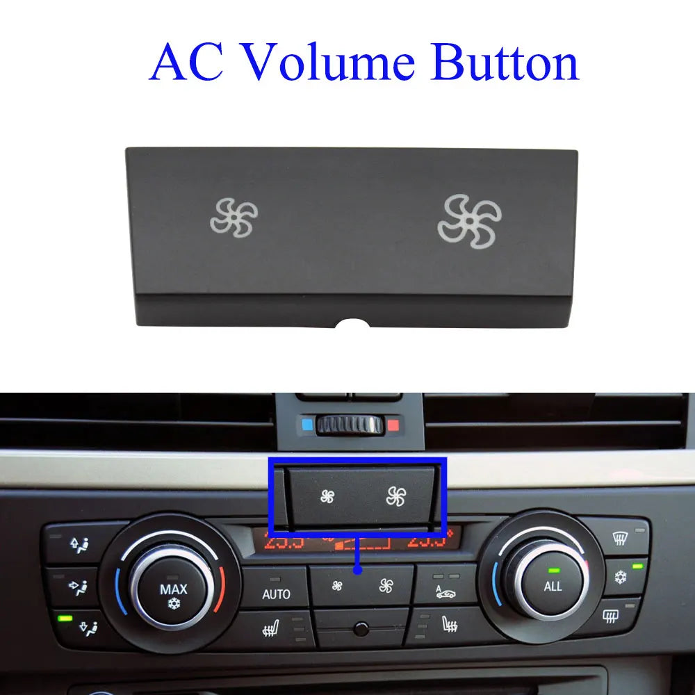 BMW E8x Series AC Vent Volume Rotary Knob Cover - Direct Fit Replacement