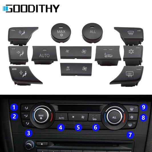 BMW E8x Series AC Vent Volume Rotary Knob Cover - Direct Fit Replacement
