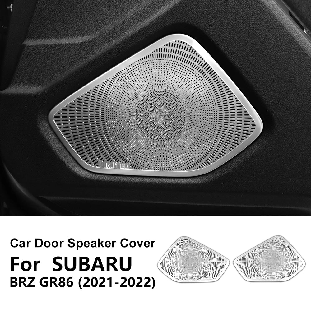 Subaru BRZ Door Speaker Trim ZN8 ZD8 Stainless Steel